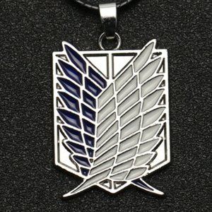 Attack On Titan Pendant Necklace Wings of Liberty Freedom Scout Regiment Legion